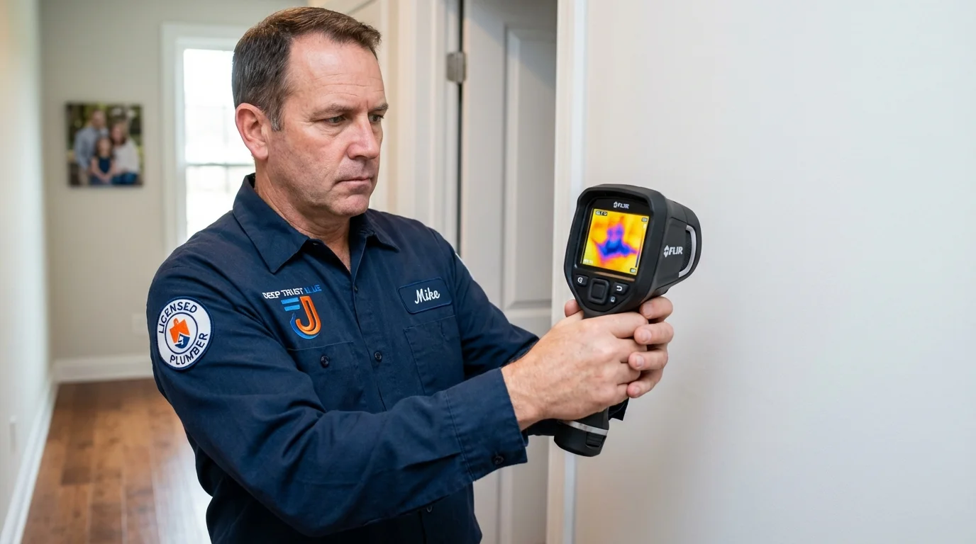Thermal imaging leak detection by Johns Plumbing LLC in Bloomsburg